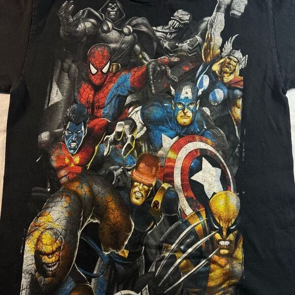 Vintage Y2K Marvel Mad Engine Tee - Picture 2 of 4